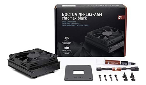 Noctua Nh-l9a-am4 Chromax.black, Enfriador De Cpu De Perfil