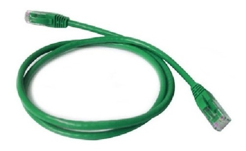 Puntotecno - Pack X2 Patch Cord 0,9 Mts Color Verde Cat 5e 