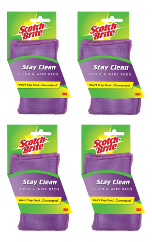 Scotch-brite Clean & Rinse Scrubber - 2 Unidades, Paquete De