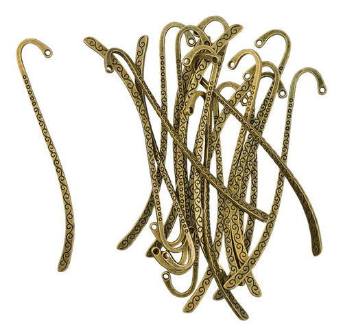 20 Piezas Línea Clásico De Abalorios De Libros Bronce