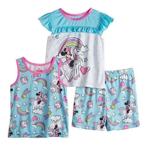 Pijama Para Niñas Minnie Mouse De Disney 