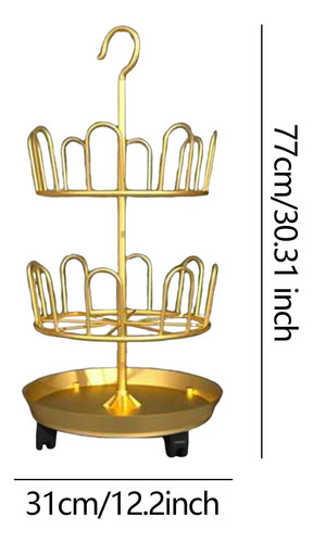Zapatero Giratorio, Zapatero Redondo, Oro De Dos Capas
