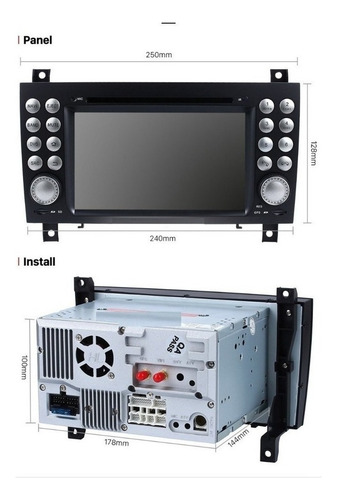 Estereo Dvd Gps Mercedes Benz Slk 2003-2011 Bluetooth Usb Sd