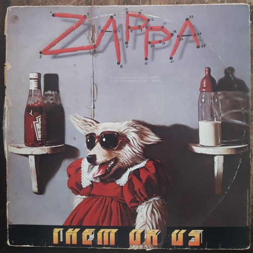 2x Lp Vinil (vg/+) Zappa Them Or Us Ed Br 1984 Duplo Gat