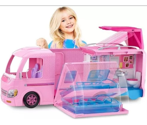 Barbie Vintage 2017 Dream Camper 360°+50 Accesorios N.u.e.v. (Usado)