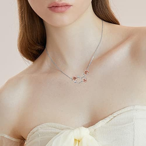 Svodea Collar De Molécula De Serotonina Para Mujer, Collares