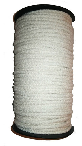 Soga Cordon De Algodon Relleno Trenzado 6mm 100mts Macrame