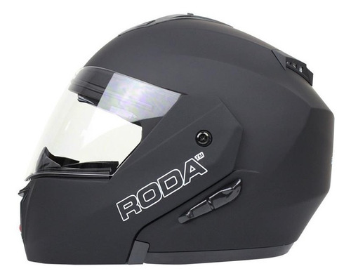 Casco Abatible Para Moto Roda Revenge Negro Mate
