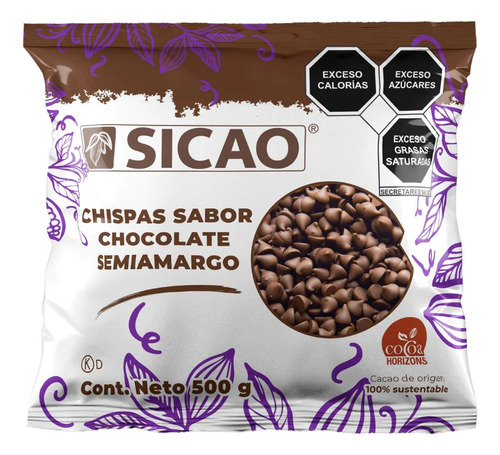 Chocolate Semiamargo Sicao Para Fundir 500 G