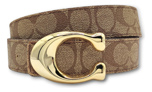 Cinturón Coach Unisex Hombre Mujer Sculpted C