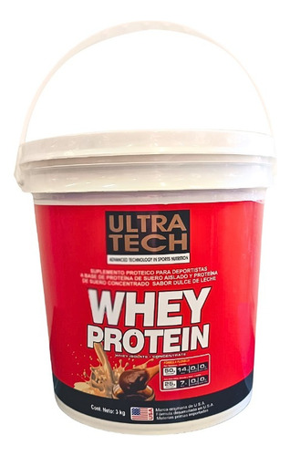 Whey Protein 3 Kilos. Ultra Tech. U.s.a.