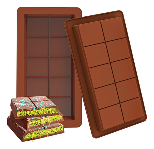 Molde Para Preparar Chocolate Dubai Marrón,dj.