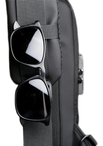 Bandolera Impermeable Con Sistema De Seguridad Amplia Verde Musgo