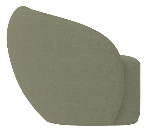 Poltrona Decorativa Para Sala Estar Gliese Bouclê Verde