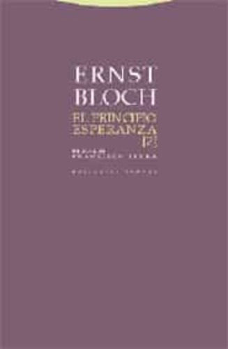 El Principio Esperanza Vol. Ii, Ernest Bloch, Trotta