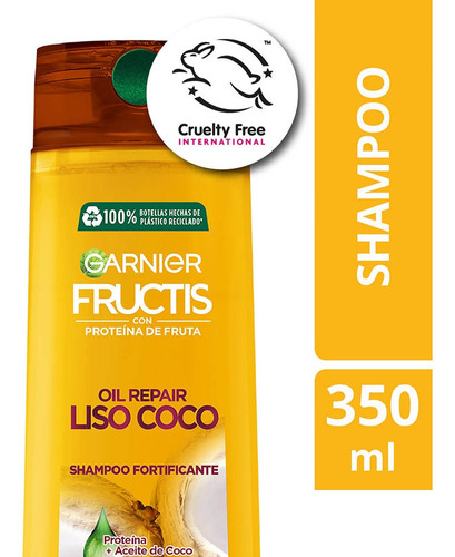 Shampoo Oil Repair Liso Coco Fructis X350ml Garnier