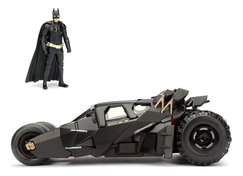 Coche miniatura negro Batmobile E Batman 1:24 Dark Knight