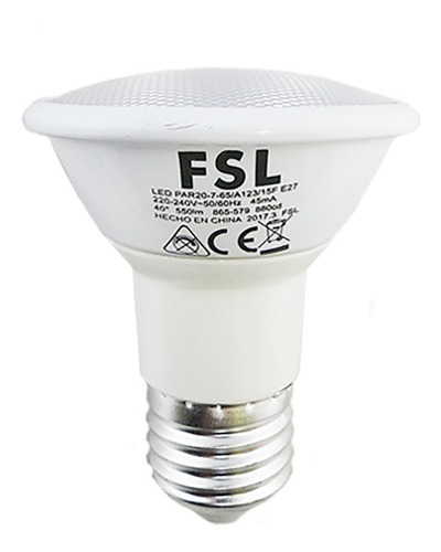 Ampolleta Led Par20 7w - Blanco Frio (6500k)