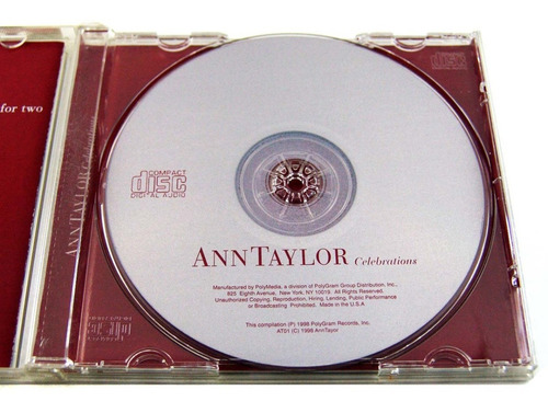 Ann Taylor Celebrations Cd Como Nuevo 1998 Usa Sarah Vaughan (Usado)