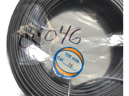 Cable Plastico Calibre 16 Rollo 100metros Uso Automotriz Mex
