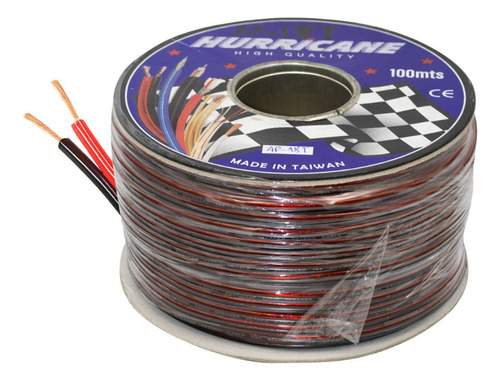 Cable Mellizo R/n Cristal 18awg 100mts Ap-18t Hurricane