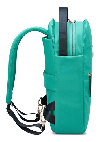 Mochila Portanot. 13 Con Proteccion Rfid Delsey Securstyle Color Verde claro