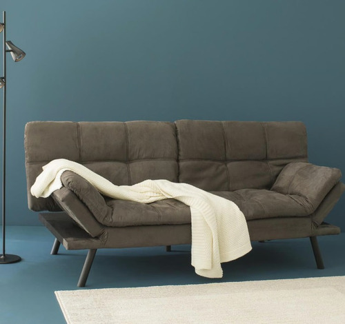 Futón Gris Oscuro 182x86x82 Cm