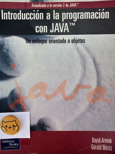 Libro Intro A La Programacion Con Java Arnow & Weiss 115t3