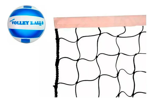 Imagen 1 de 2 de Red De Voley 3,5 Mts + Pelota Pvc Somos Fabricantes