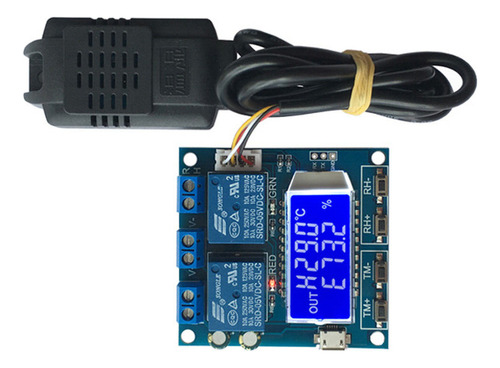 Modulo Termostato Humedad 12v Xy-tr01 -20 A 60°c Y 0 A 100rh