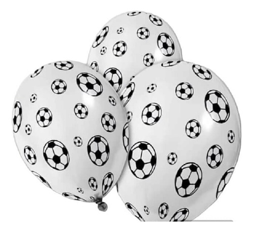 25 Gloobos Latex  De Balones De Futbol 9 Pulgadas