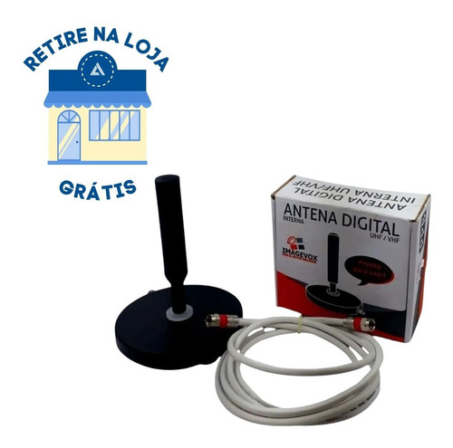 Antena Digital Interna Para Tv Uhf Vhf Imagevox Adtt-01