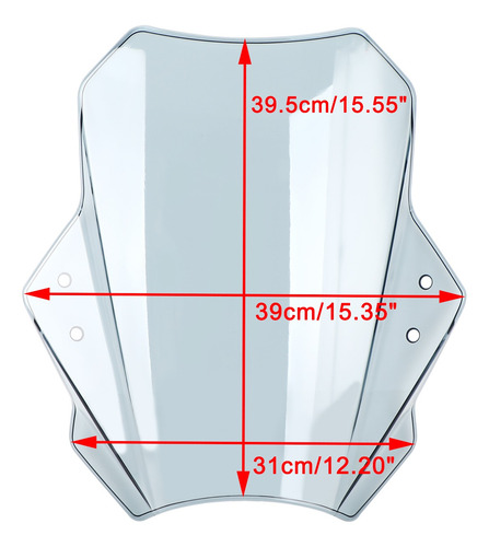 Parabrisas Universal Para Moto, 22 Mm, 25 Mm, 28 Mm, Manilla