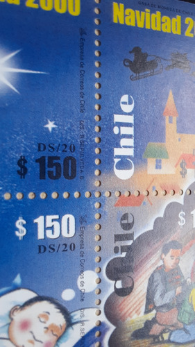 Sellos Chilenos Año 2000 Mint