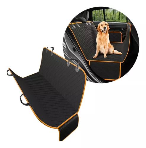 Manta para perro para asiento trasero de coche, manta para perro de coche  para asiento trasero con protección lateral y ventana de visualización,  manta para coche resistente a los arañazos y repelente