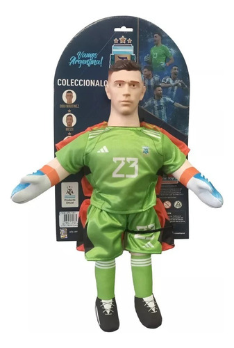 Muñeco Soft Afa Argentina Dibu Martinez Campeon Orig Newtoys