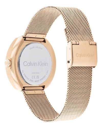 Reloj Calvin Klein Shape 25200340 Para Mujer Oro Rosa