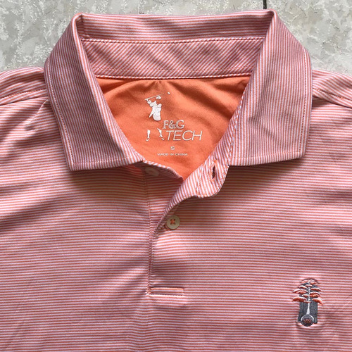 Playera De Golf F&g Tech, Talla S Ch Chica, Dri-fit Naranja