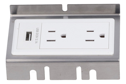 Enchufe Eléctrico De Piso, Enchufe Empotrado, 2 Tomas De Cor