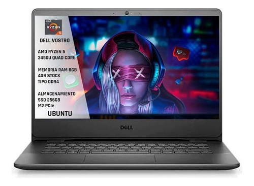 Portátil Dell Vostro 3405 Amd Ryzen 5 8gb Ssd 256gb Linux 