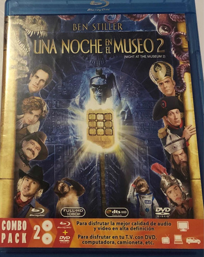 Bluray Una Noche En El Museo 2 Ben Stiller Usado