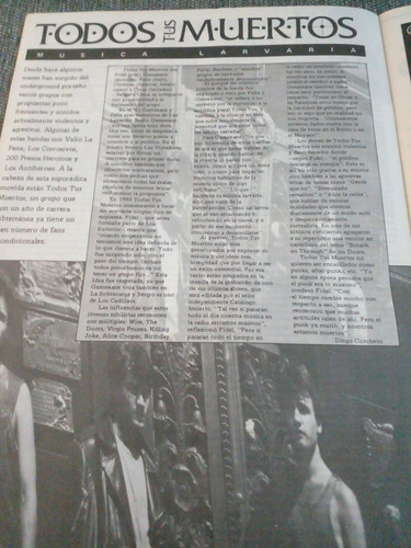 Revista Pelo N274 The Police Poster Fito Paez Completa 1986 (Usado)