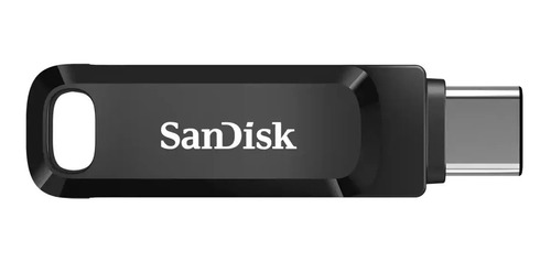 Pendrive SanDisk Ultra Dual Drive Go 128GB 3.1 Gen 1 preto e prateado