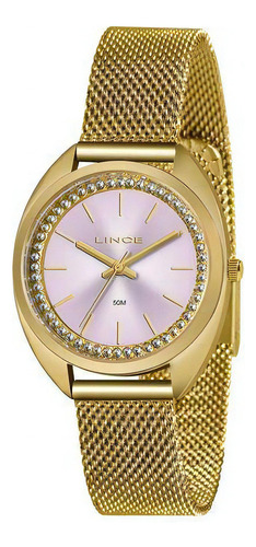 Relógio Lince Analógico Dourado Feminino Lrg4701l R1kx