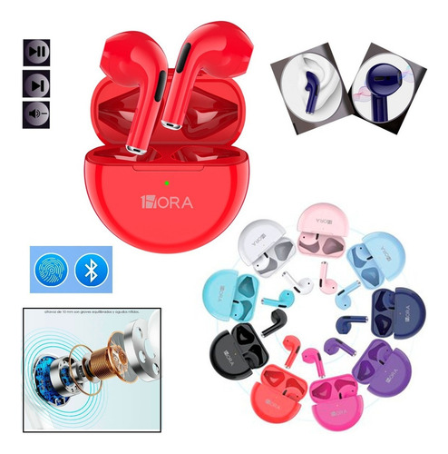 Audifonos Manos Libres 1hora Inalambrico Bluetooth Aut119 Color Violeta Violeta
