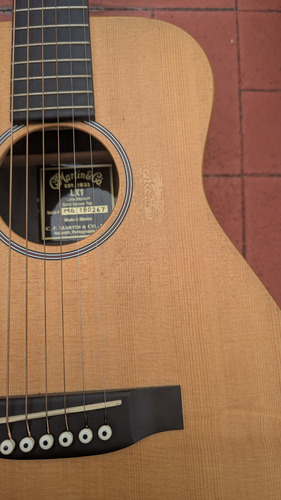 Guitarra Acústica Martin Mini Lx1 Little (taylor, Yamaha) Marrón Claro Diestro Stratabond (Usado)