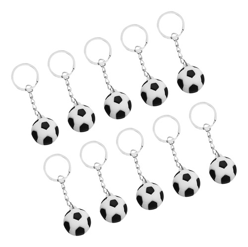 Llavero Con Diseño De Fútbol, 10 Unidades, Llavero Colgante,