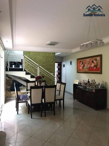 Imagem 1 de 19 de Sobrado De 202 M² Com 03 Dormitórios (sendo Uma Suíte Master Com Banheira Hidromassagem), À Venda Por R$ 920.000- Paulicéia- São Bernardo Do Campo/sp - So0256