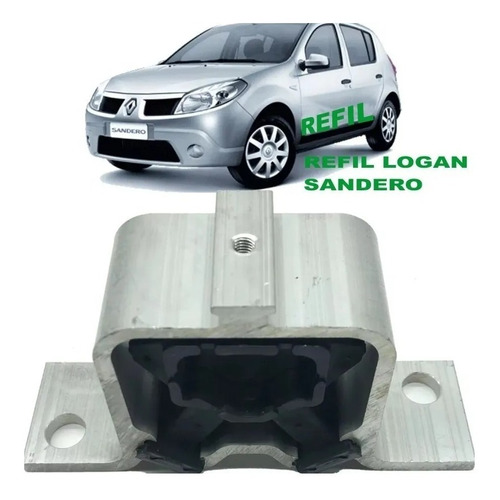 Coxim Motor Lado Direito Refil Sandero Logan 1.0 16v 1.6 8v