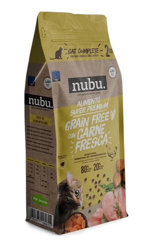 Nubu Cat Complete Alimento Gato Adulto 2 Kg Petzania Spa